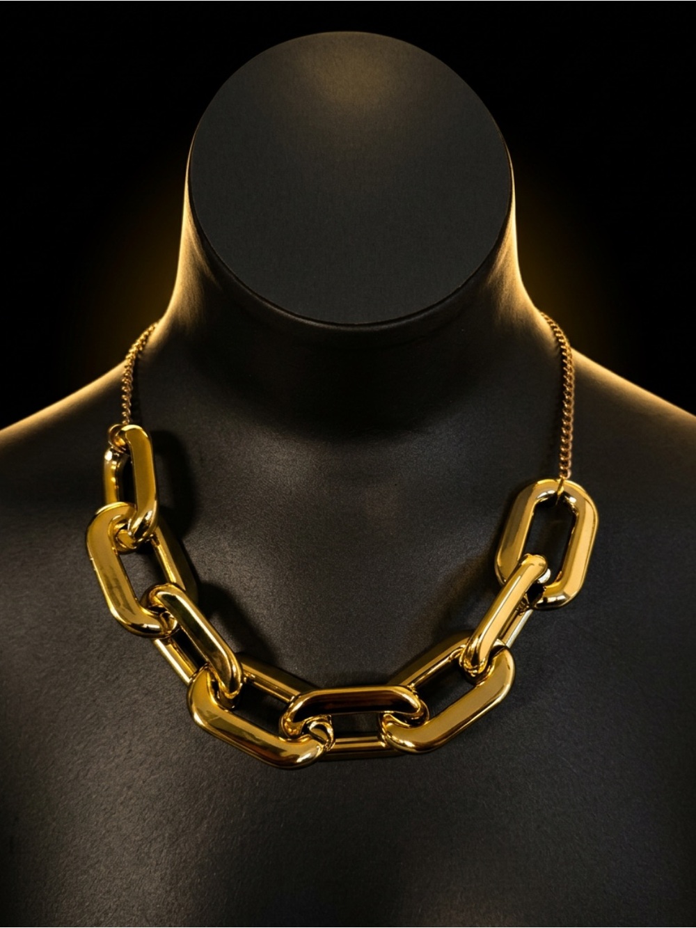 Chunky Link lightweight Necklace - Women Jewelry. Street wear fashion y2k - Picture 2 of 2